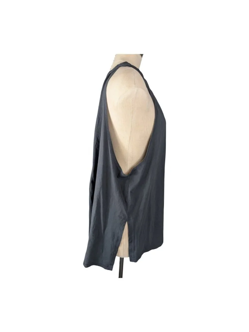 Free people black sleeveless slip-on dress women's size M